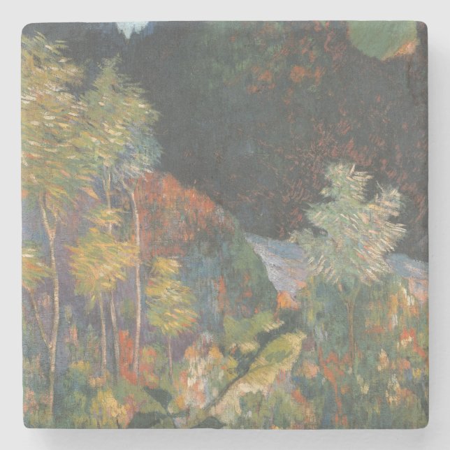 Landschaft Paul Gauguins | Steinuntersetzer (Vorderseite)