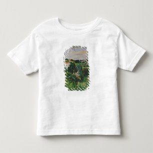 Landschaft Pauls Cezanne   mit rotem Dach oder der Kleinkind T-shirt