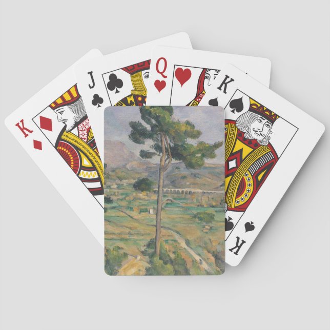 Landschaft Pauls Cezanne | mit Viaduct Spielkarten (Rückseite)