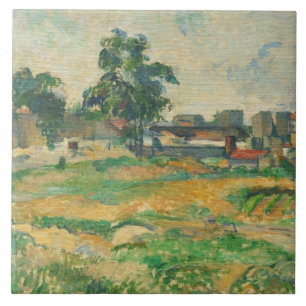 Landschaft Pauls Cezanne   nahe Paris, C. 1876 (Ö Fliese
