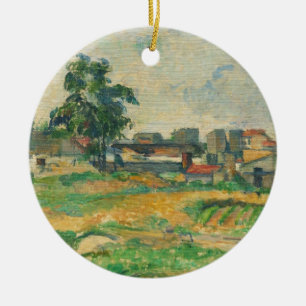 Landschaft Pauls Cezanne   nahe Paris, C. 1876 (Ö Keramikornament