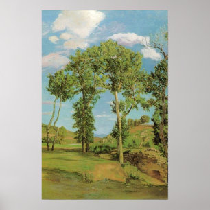 Landschaft Paysage Frederic Bazille Impressionist Poster