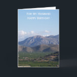 Landschaft Personalisierter Husband Geburtstag Karte<br><div class="desc">Grußkarte Bergwelt Ehemann Geburtstagskarte. Passen Sie diese Geburtstagskarte mit jedem beliebigen Text an und lassen Sie sie dann ausdrucken und an Sie senden oder laden Sie sie sofort auf Ihr Mobiltelefon herunter. Wenn Sie Hilfe bei der Anpassung benötigen, kontaktieren Sie uns über den Link auf dieser Seite. Landschaftsfotografie personalisierter Ehemann...</div>