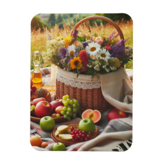 Landschaft Picnic Charm Magnet