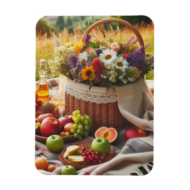 Landschaft Picnic Charm Magnet (Vertikal)
