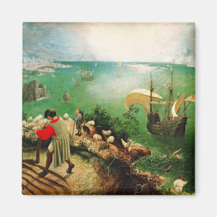 Landschaft Pieter Bruegel mit dem Fall von Ikarus Magnet
