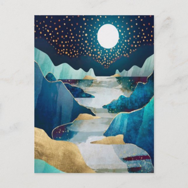 Landschaft Postkarte (Vorderseite)