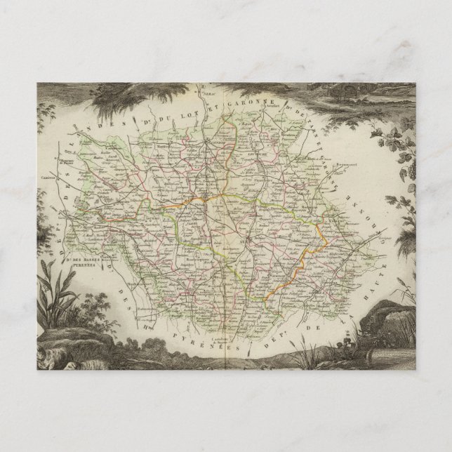 Landschaft Postkarte (Vorderseite)