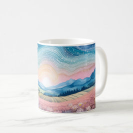 Landschaft Rosa Glück Kaffeetasse