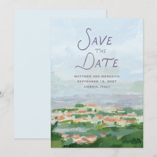 Landschaft Save the Date Einladung