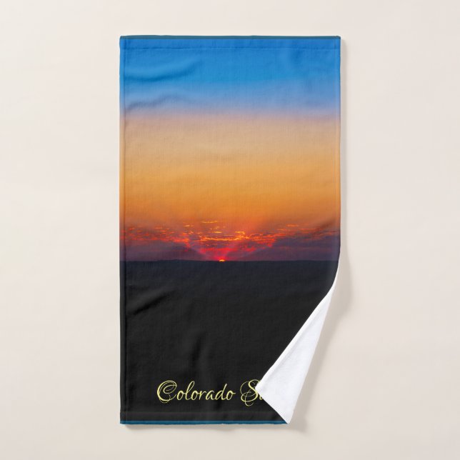Landschaft Schönes Colorado Sonnenaufgang Handtuch (Handtuch)