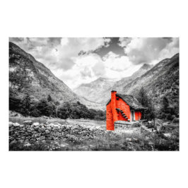 Landschaft Schwarz-Weiß-Fotografie Fotodruck