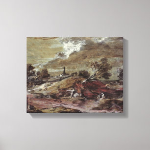 Landschaft: Sturm-Effekt, 18. Jahrhundert Leinwanddruck