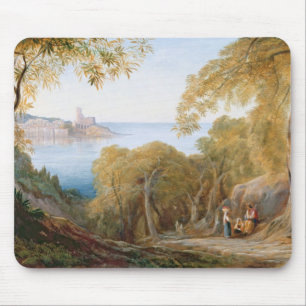 Landschaft T33412 mit Ansicht von Lerici, 1880 Mousepad