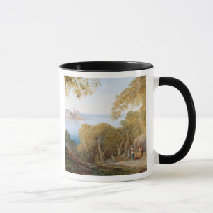 Landschaft T33412 mit Ansicht von Lerici, 1880 Tasse