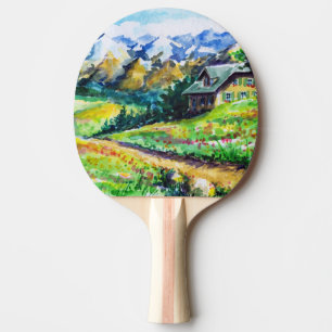 Landschaft Tischtennis Schläger