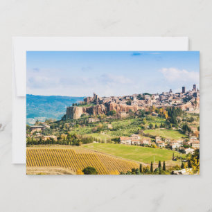 Landschaft über Orvieto Dankeskarte