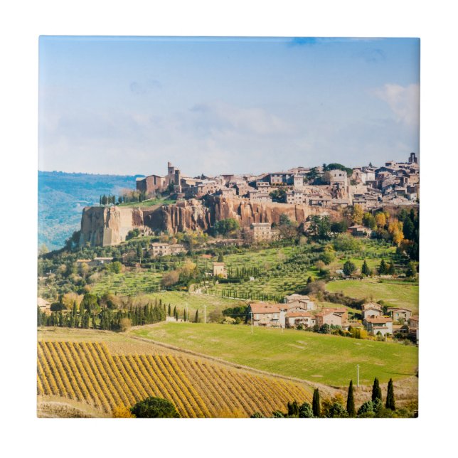 Landschaft über Orvieto Fliese (Vorderseite)