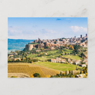 Landschaft über Orvieto Postkarte
