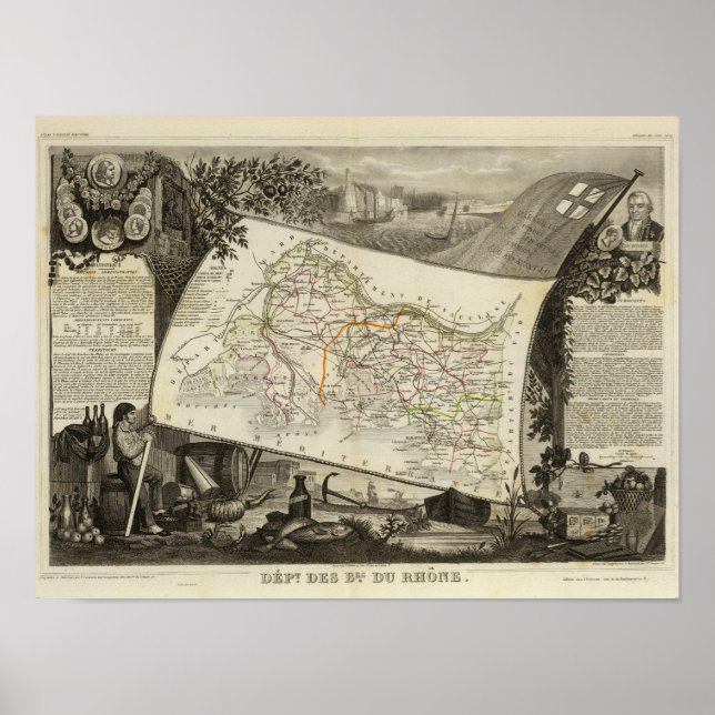 Landschaft und Städte Poster (Vorne)