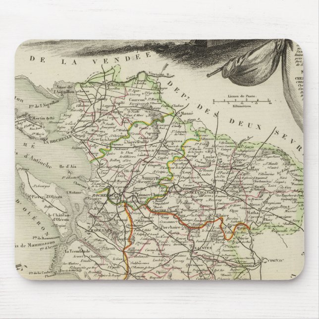 Landschaft und Wald Mousepad (Vorne)