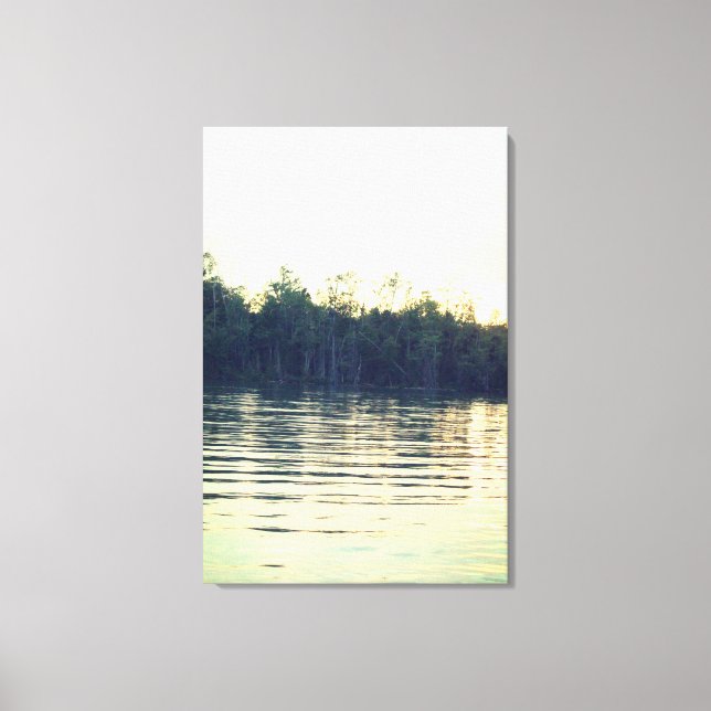 Landschaft und Wasser Leinwanddruck (Vorderseite)