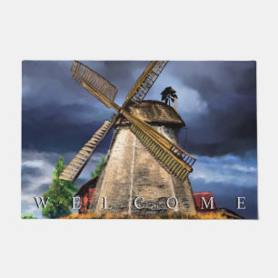 Landschaft und Wetter in den Niederlanden willkomm Fußmatte