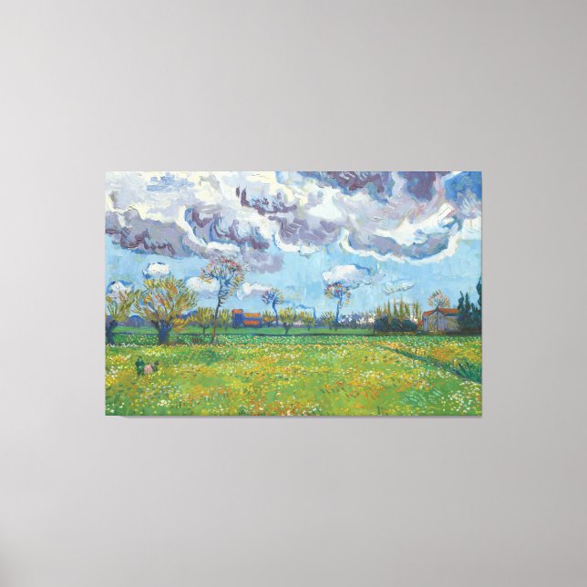 Landschaft unter einem stürmischen Himmel Vincent  Leinwanddruck (Vorderseite)