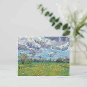 Landschaft unter einem stürmischen Himmel Vincent  Postkarte