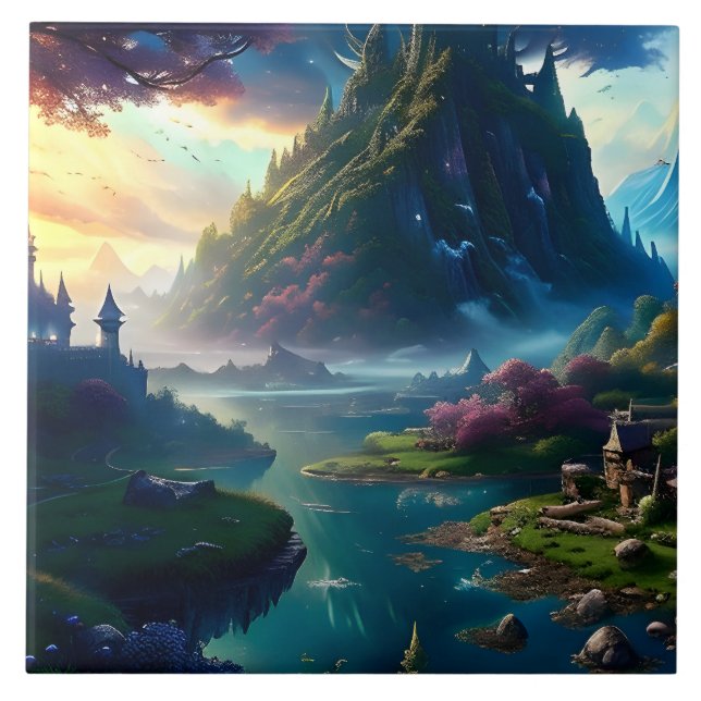 Landschaft Vier Fliese (Vorderseite)