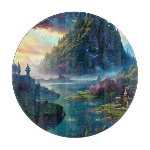 Landschaft Vier Schneidebrett