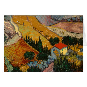 Landschaft Vincent van Goghs   mit Haus u.