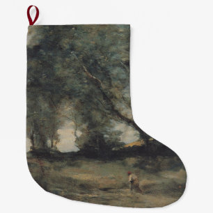 Landschaft (von Camille Corot) Großer Weihnachtsstrumpf
