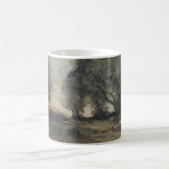 Landschaft (von Camille Corot) Kaffeetasse (Mittel)