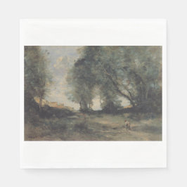Landschaft (von Camille Corot) Serviette