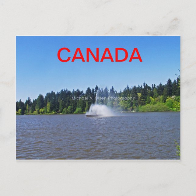 Landschaft von Canada Postkarte (Vorderseite)