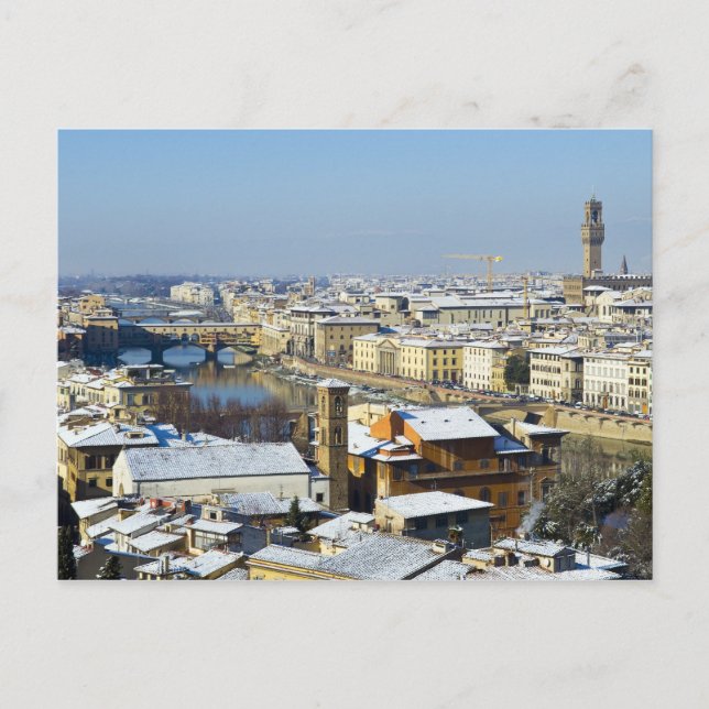 Landschaft von Florenz vom Piazzale 2 Postkarte (Vorderseite)