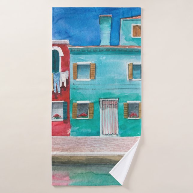Landschaft von Italien Badehandtuch (Badehandtuch)