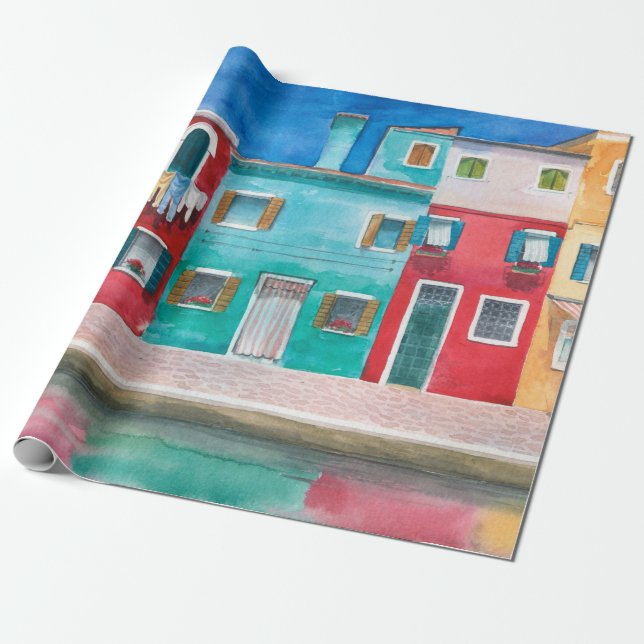 Landschaft von Italien Geschenkpapier (Ungerollt)