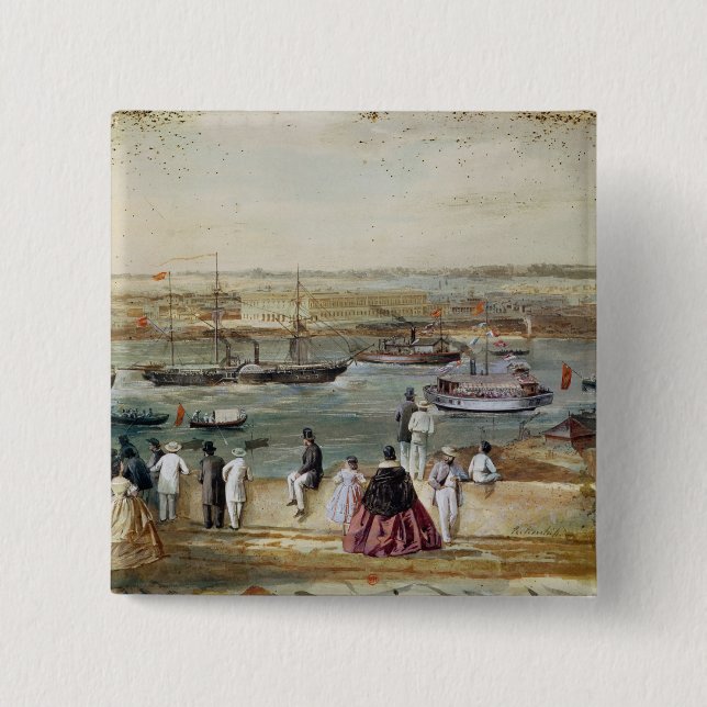 Landschaft von Kuba Button (Vorderseite)