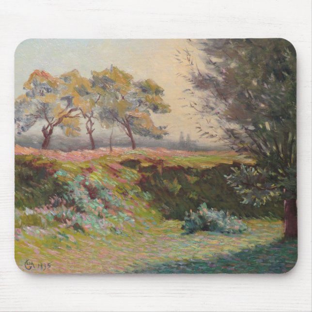Landschaft (von Léo Gausson) Mousepad (Vorne)