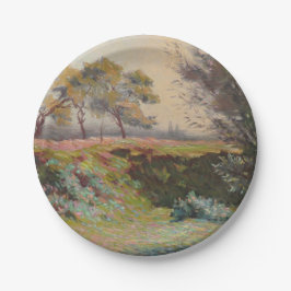 Landschaft (von Léo Gausson) Pappteller