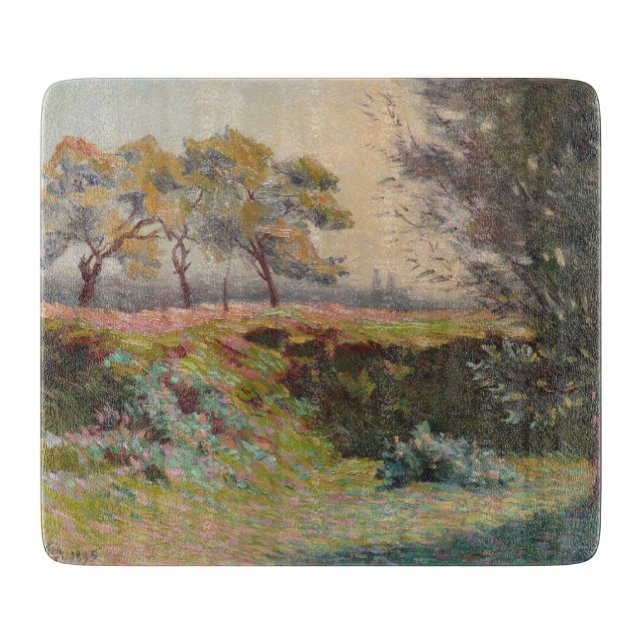 Landschaft (von Léo Gausson) Schneidebrett (Vorderseite)