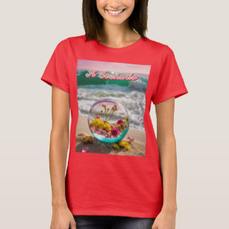 Landschaft von Lover - Blumenhörnchen & Edelstein T-Shirt