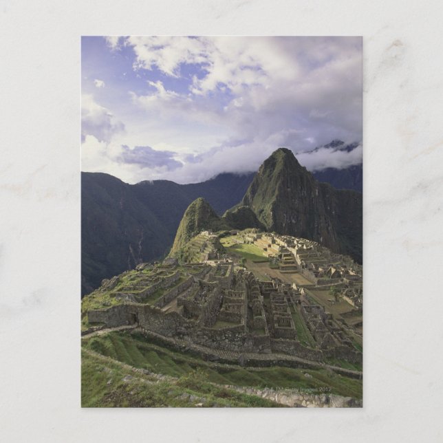 Landschaft von Machu Picchu, Peru Postkarte (Vorderseite)