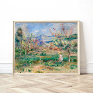 Landschaft von Pierre-Auguste Renoir Poster