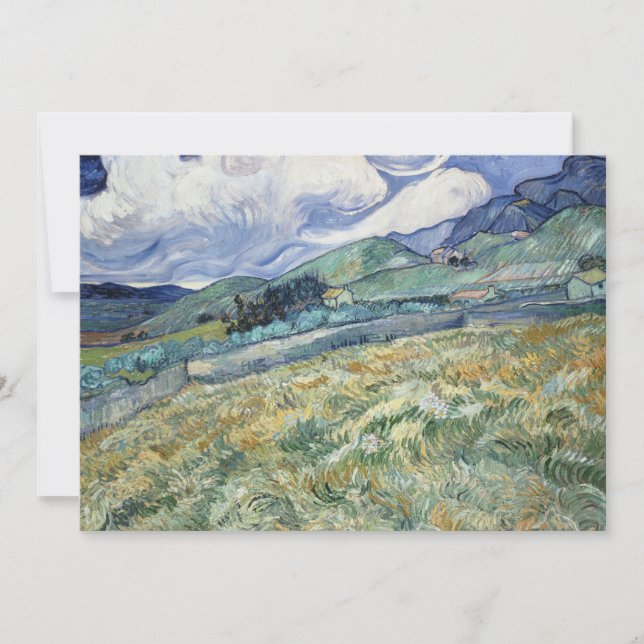 Landschaft von Saint-Remy von Vincent Van Gogh (Vorderseite)