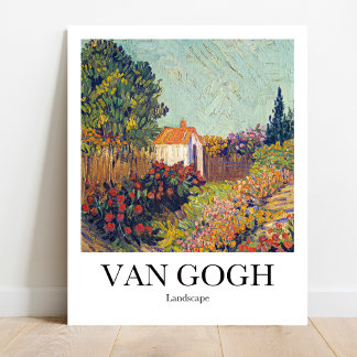 Landschaft von Vincent van Gogh Poster