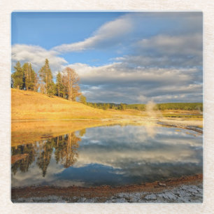 Landschaft von Yellowstone Glasuntersetzer