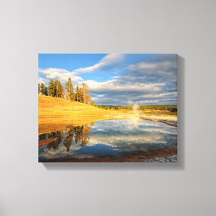 Landschaft von Yellowstone Leinwanddruck